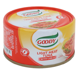 تونة قودي خفيف بالفلفل الحار 185 جرام