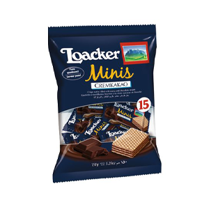 لواكر ميني ويفر مقرمش محشو بكريم الكاكو و الشوكولاتة 150 جرام