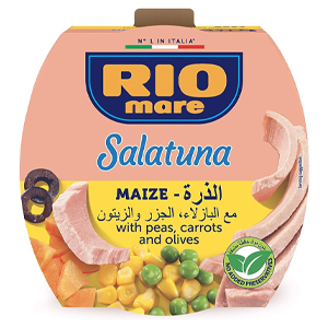 سلطة خضار بالذرة مع التونة ريو ماري 160 جرام