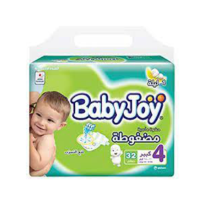 حفائض بيبي جوي 4 كبير 32 حفاض