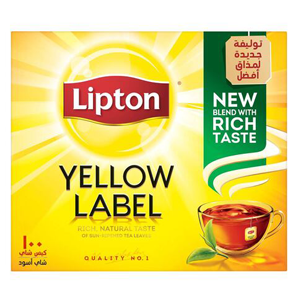 شاي ليبتون العلامة الصفراء 100 كيس