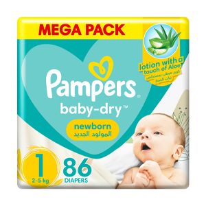 حفائض بامبرز جامبو مقاس 1 - 86 حفاض